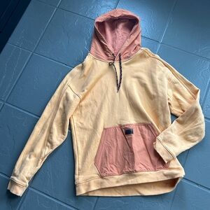 Two-Tone Orange Men's Hoodie sz M